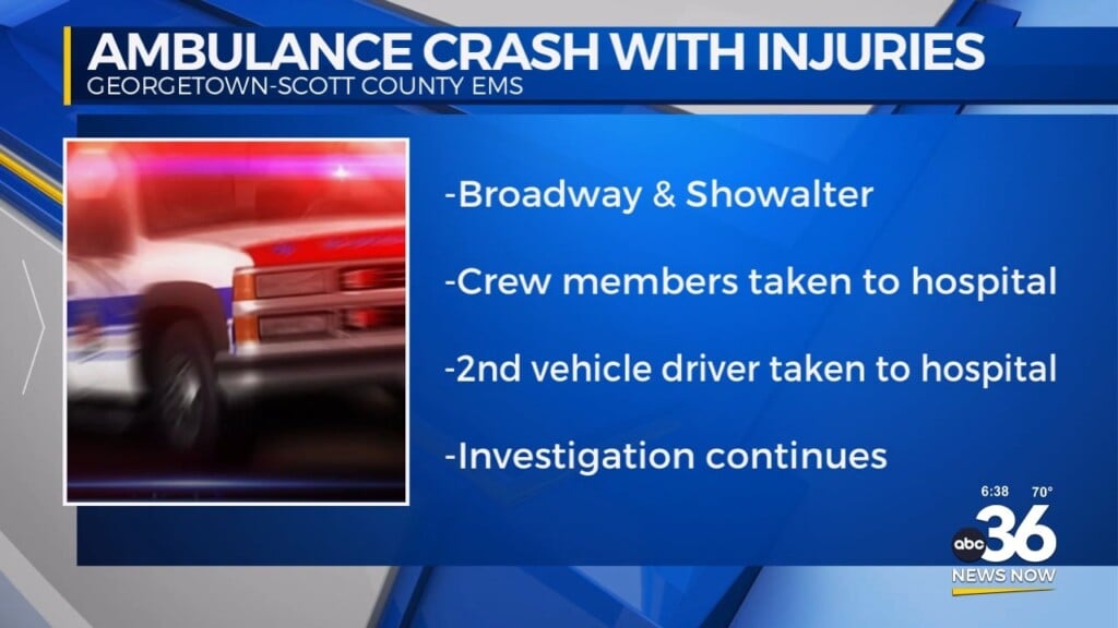 Multiple People Injured In Crash Involving An Ambulance