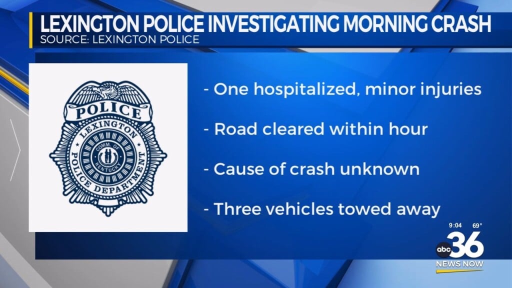 Lexington Police Investigating Morning Crash