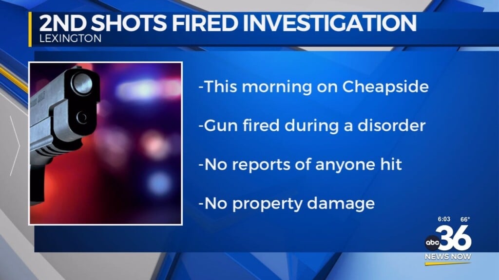 Lexington Police Investigating Disorder That Led To Shots Fired