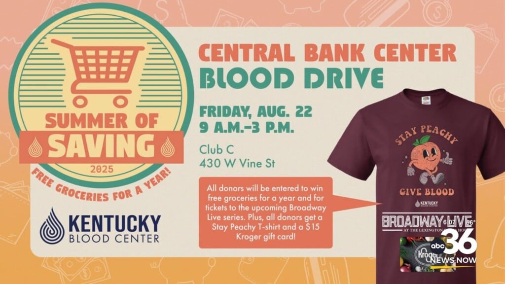 Central Bank Center Blood Donors Could Score Groceries For A Year And Opera House Tickets!