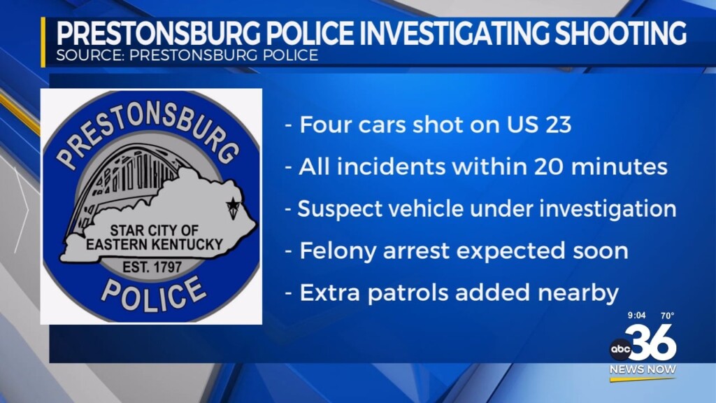 Prestonsburg Police Investigating Shooting