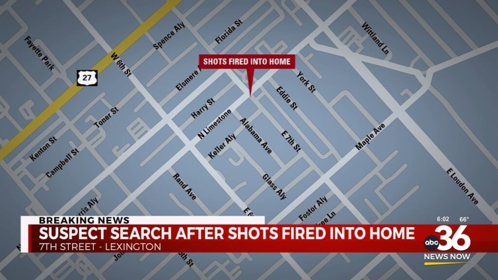 Shots Fired Into Lexington Home, Police Searching For Suspect