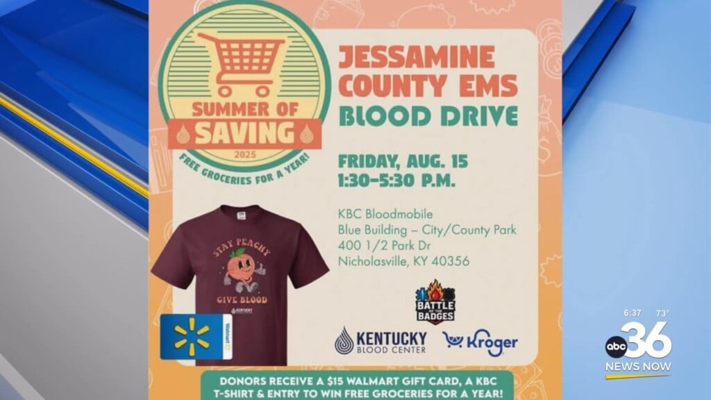 A "battle Of The Badges" Blood Drive In Jessamine County