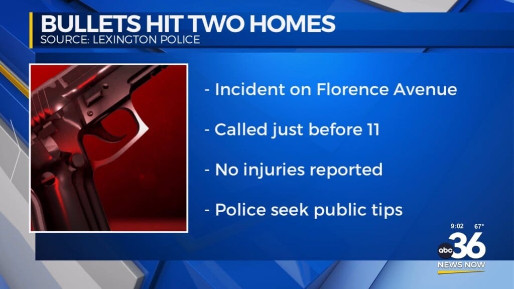 Bullets Hit Two Homes