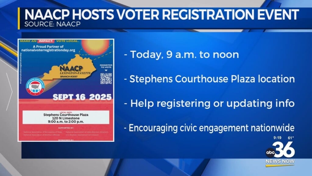 Naacp Hosts Voter Registration Event