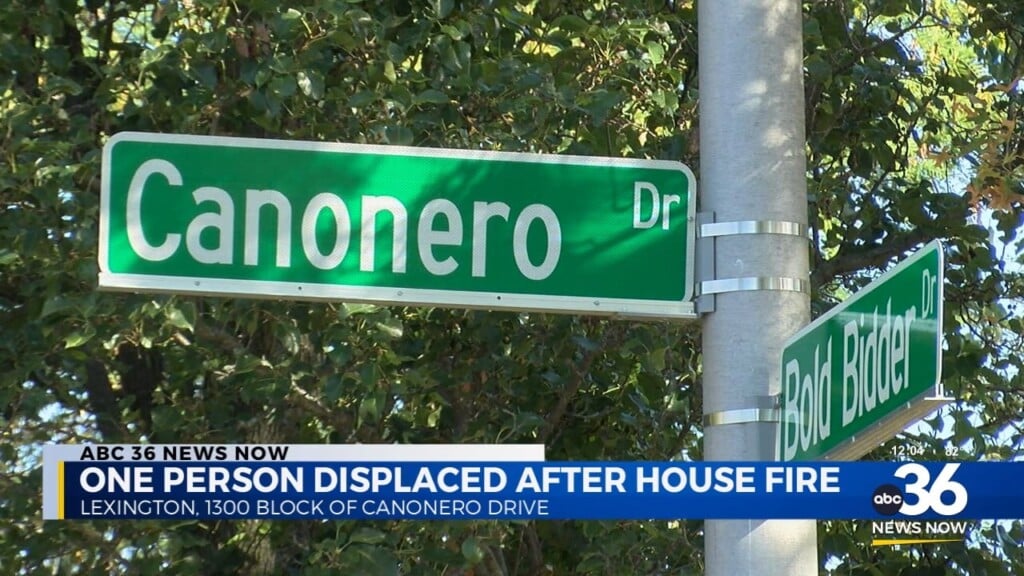 Fire On Canonero Drive Displaces One Person