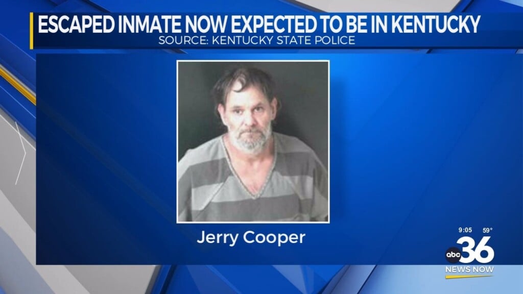 Escaped Inmate Now Expected To Be In Kentucky