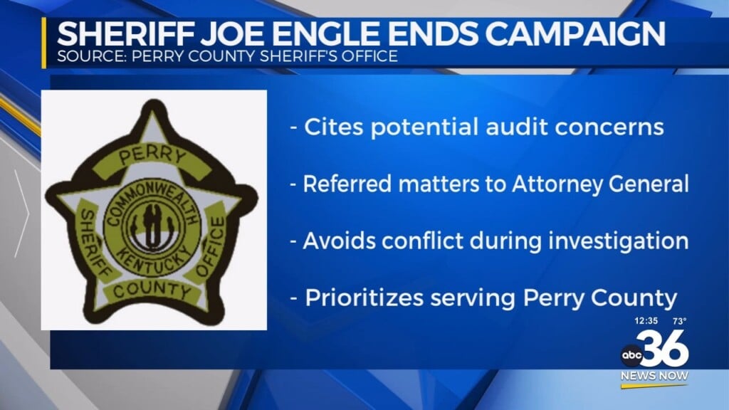 Sheriff Ends Campaign For Judge Executive
