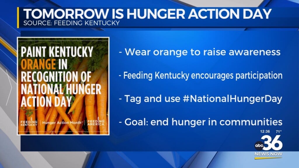 Feeding Kentucky Asks People To Wear Orange For Hunger Action Day