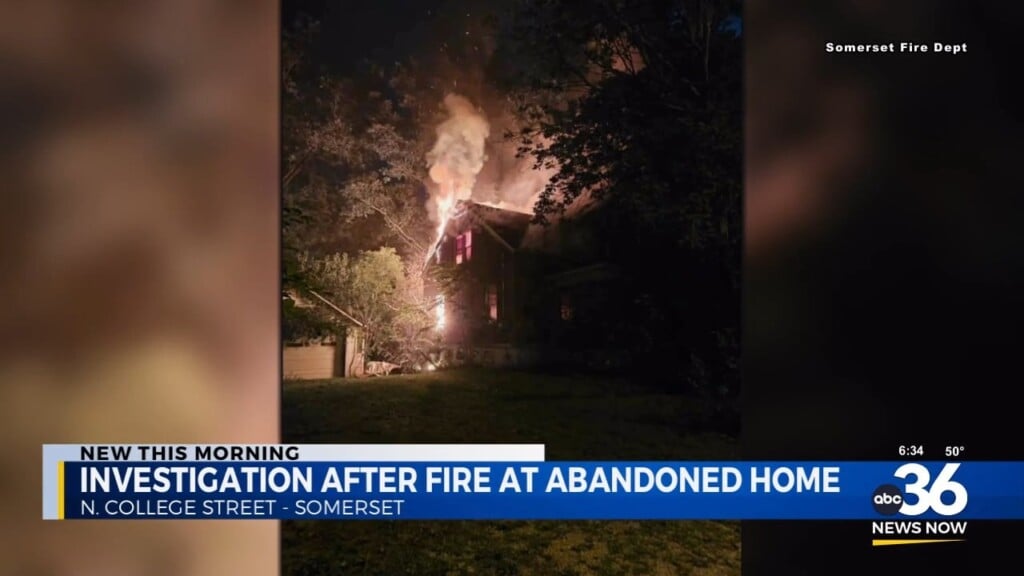 Abandoned Home Catches Fire, No Injuries Reported
