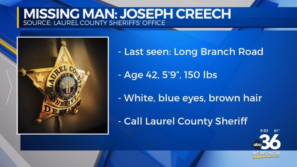 Laurel County Sheriff's Office Looking For A Missing Man