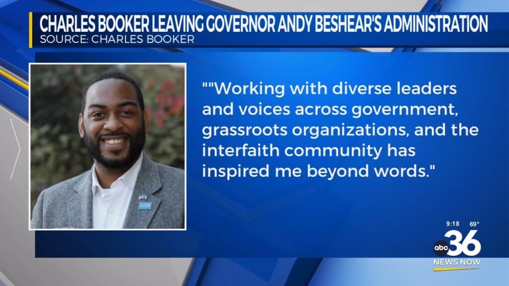 Charles Booker Leaving Governor Andy Beshear's Administration
