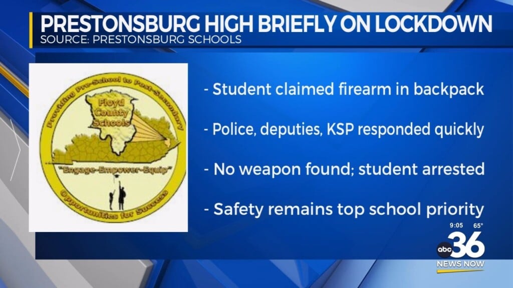 Prestonsburg High Placed Briefly On Lockdown