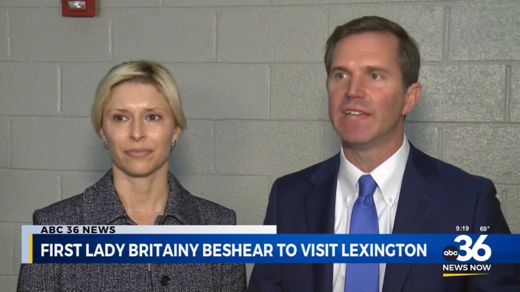 First Lady Britainy Beshear Visiting Lexington