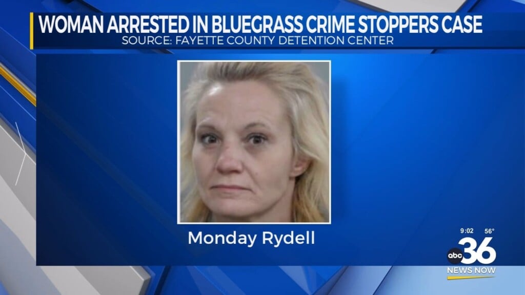 Woman Arrested In Bluegrass Crime Stoppers Case