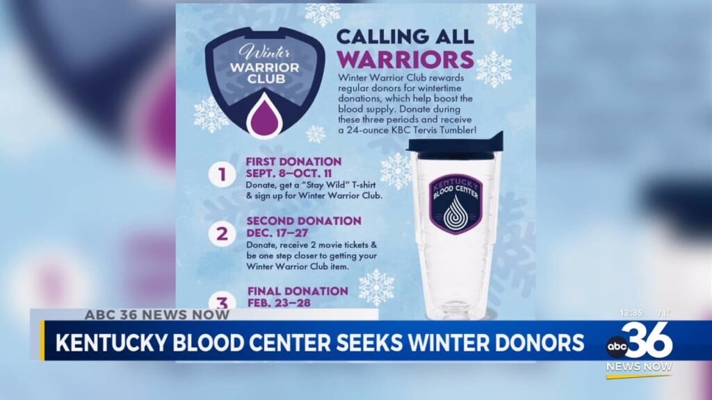 Kentucky Blood Center Looking For Winter Donations