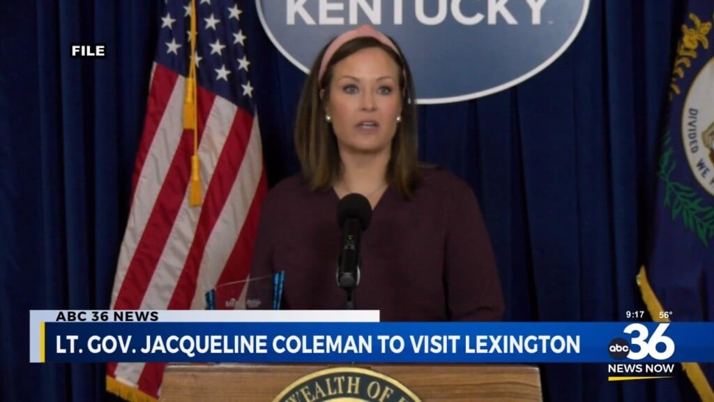 Lt. Gov. Jacqueline Coleman To Visit Lexington