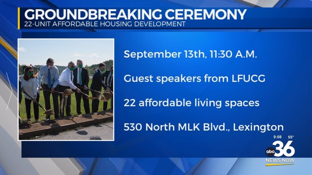 Upcoming Groundbreaking Ceremony For A 22 Unit Affordable Housing Development