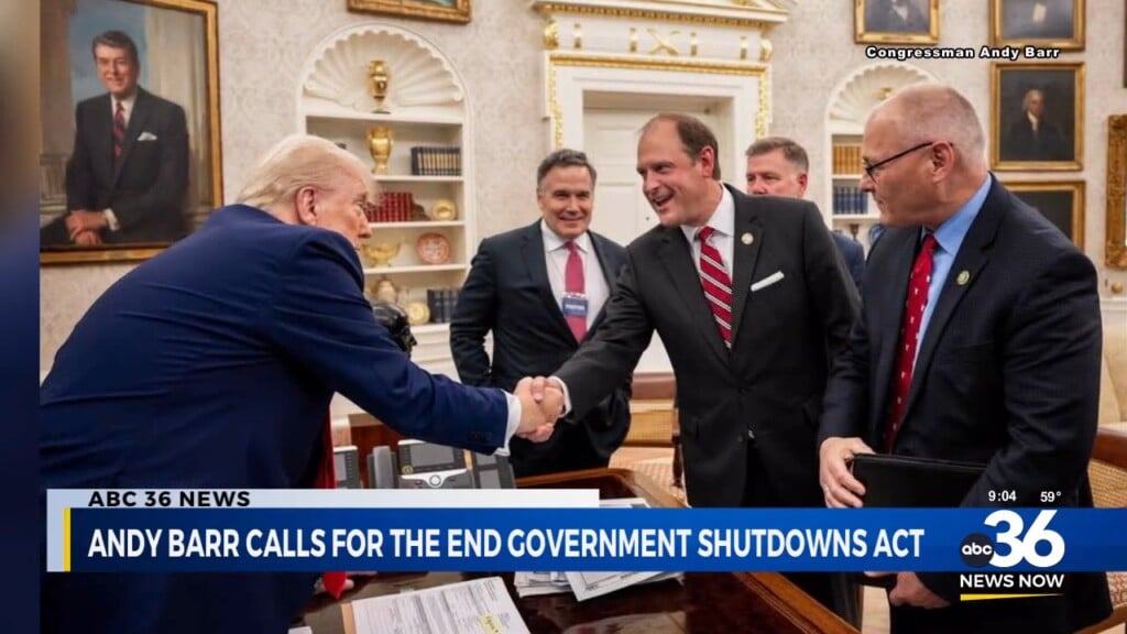 Andy Barr Calls For The End Government Shutdowns Act