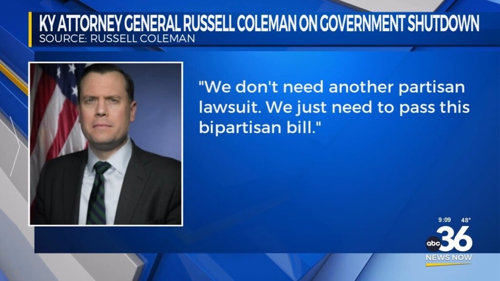 Ky Attorney General Russell Coleman On The Government Shutdown