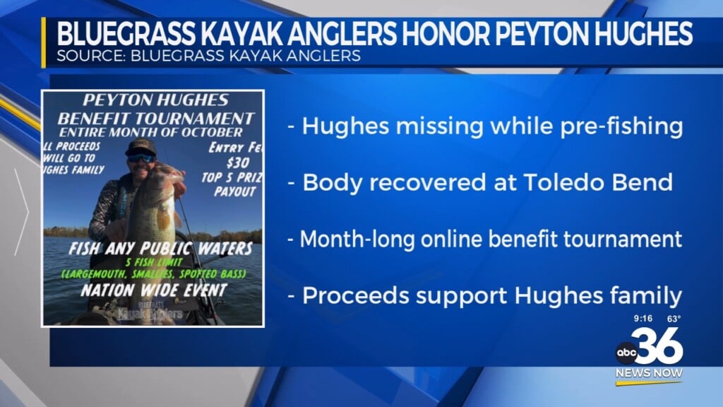 Bluegrass Kayak Anglers Honor Peyton Hughes