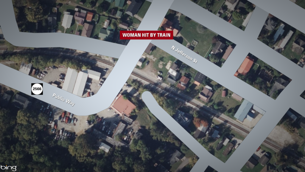 Woman hit by train in Lawrence County