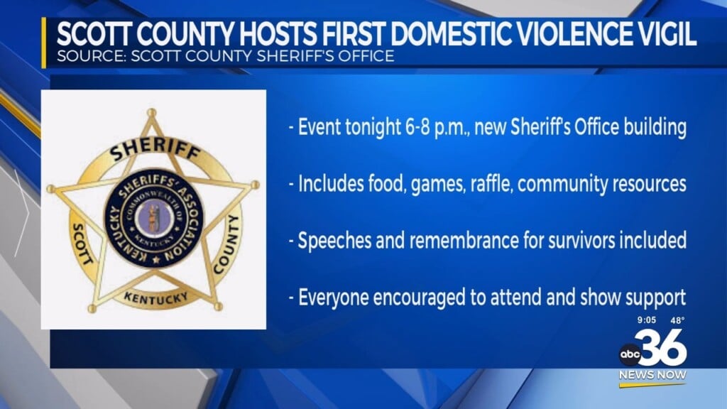 Scott County Hosts First Domestic Violence Vigil