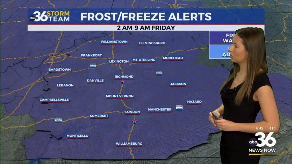 Chilly Start Leads Into A Sunny, Cool Stretch Across Kentucky