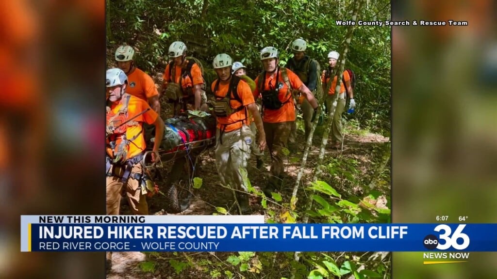 Emergency Crews Rescue Hiker Who Fell Off A Cliff