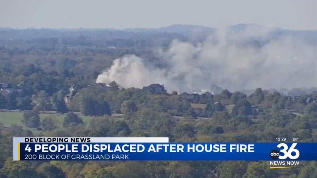 Firefighters Knock Down Structure Fire On Grassland Park In Lexington