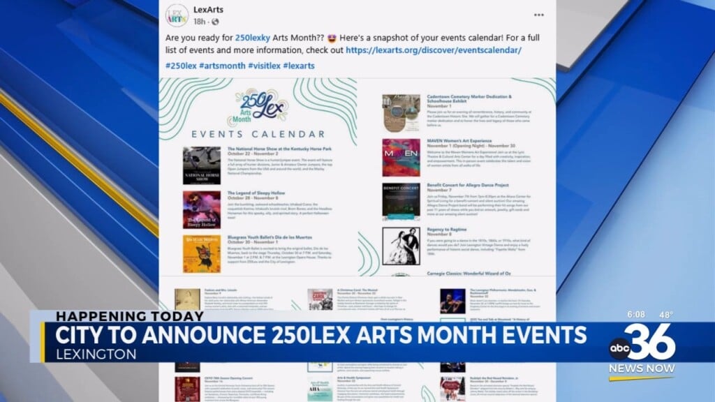 November Is 250lex Arts Month
