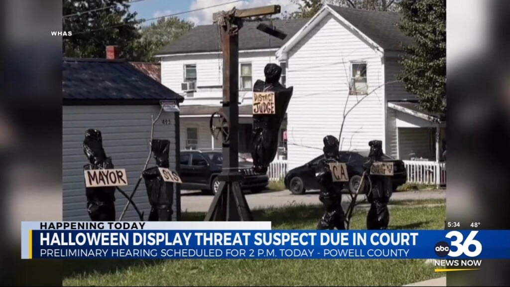 Man Accused Of Threatening Officials With Halloween Display Is Due In Court