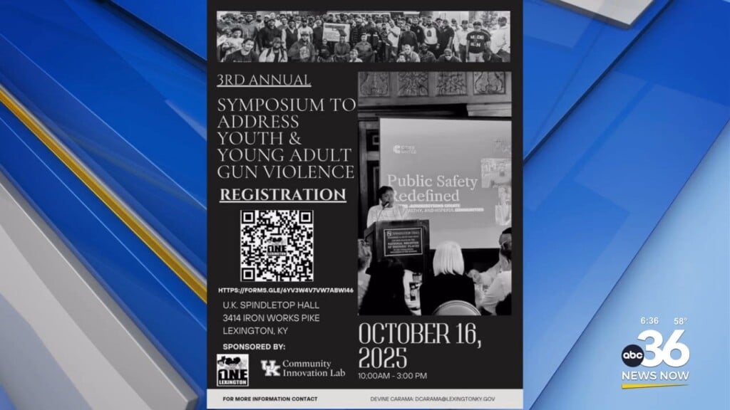Details On One Lexington's Symposium To Address Youth And Young Adult Gun Violence
