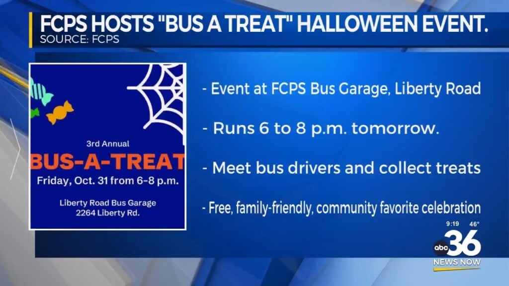 Fcps To Host "bus A Treat" Halloween Event