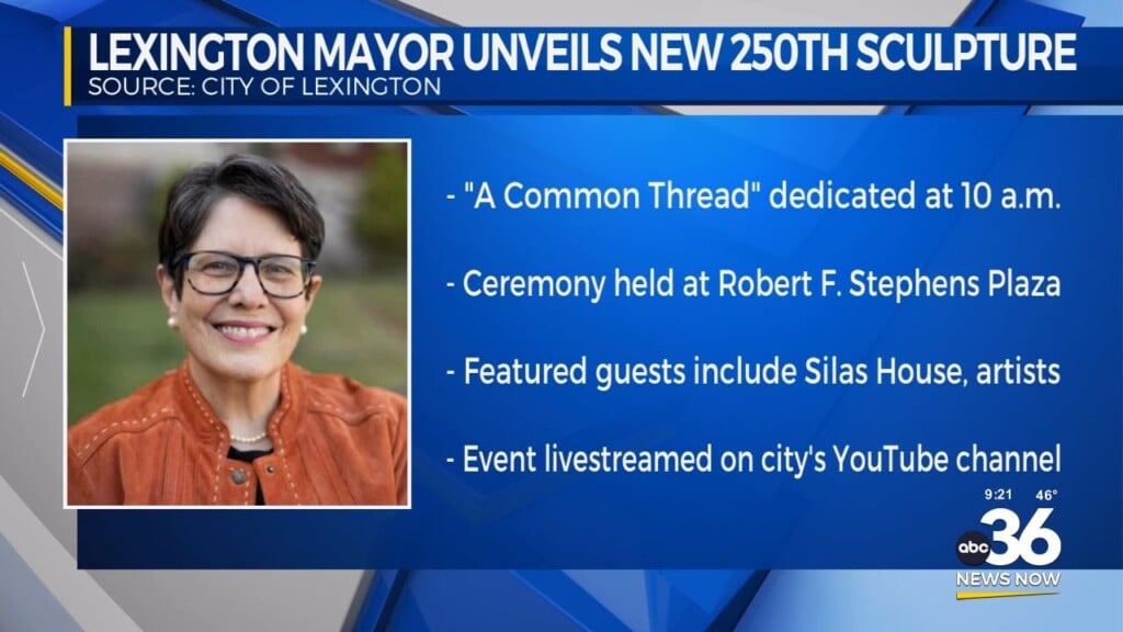Lexington Mayor Unveils New 250th Sculpture