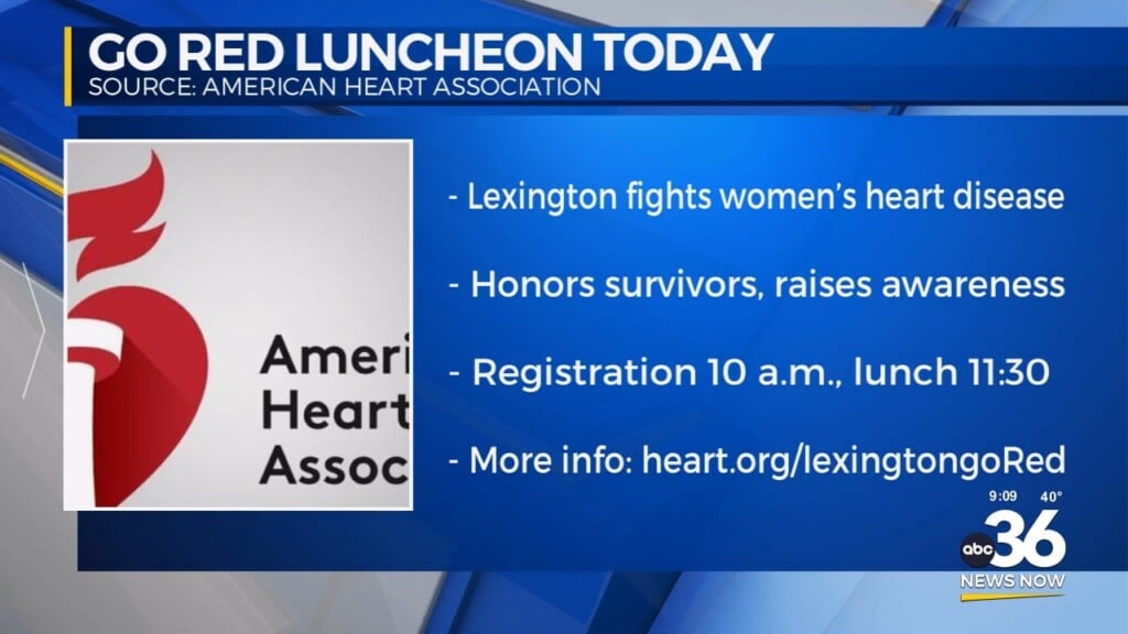 Go Red Luncheon Fundraiser To Fight Heart Disease