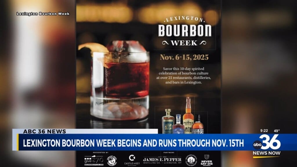 Lexington Bourbon Week Begins And Runs Through November 15th