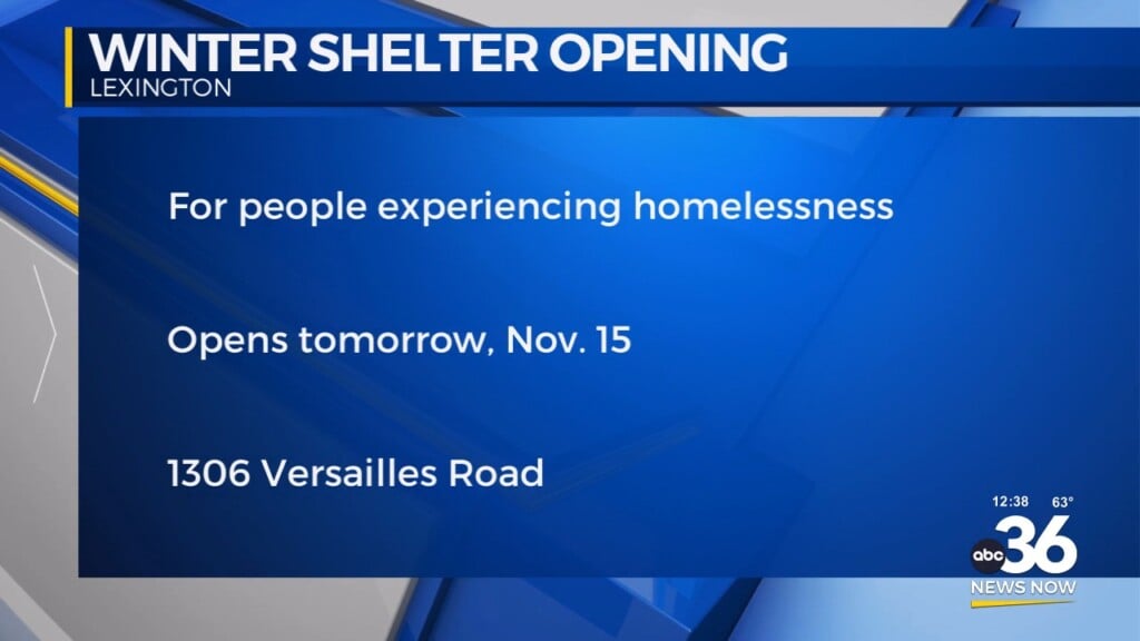 L.f.u.c.g. New Winter Shelter Is Opening To The Homeless