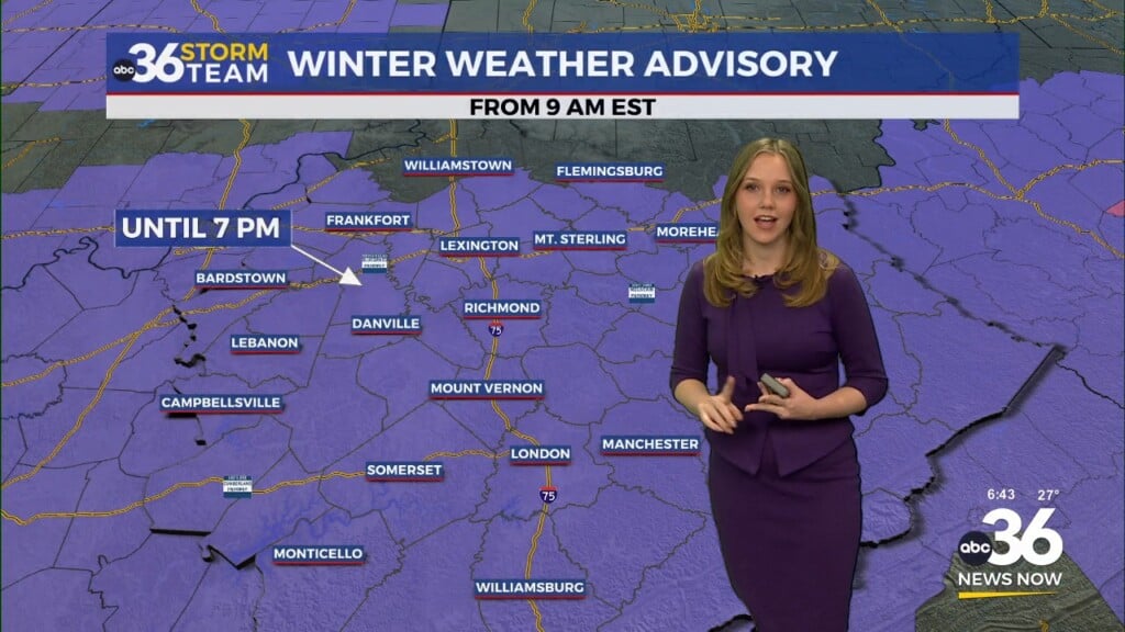 A Winter Preview With Cold Temperatures And A Snowy Afternoon