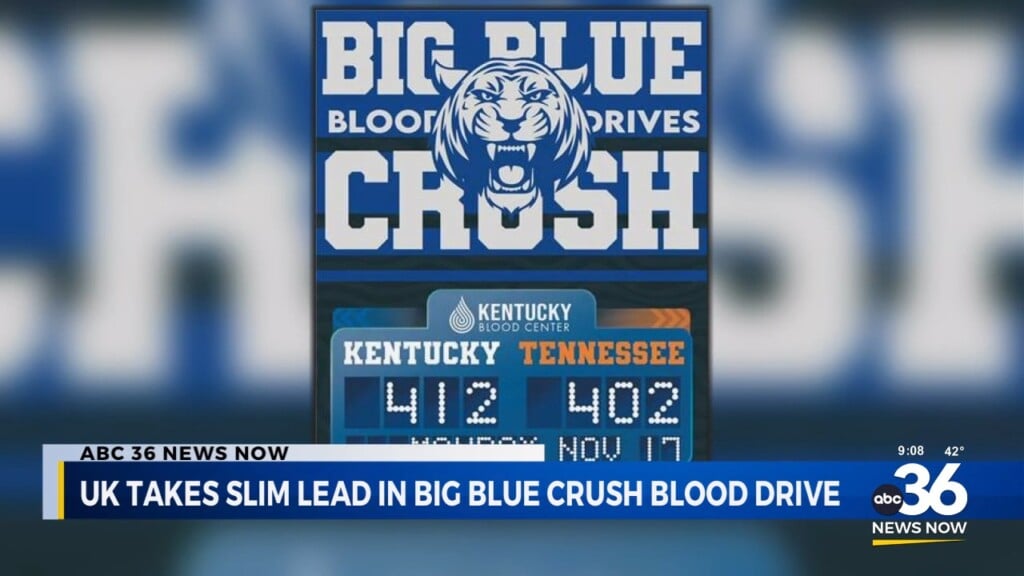 Uk Takes Slim Lead In Big Blue Crush Blood Drive