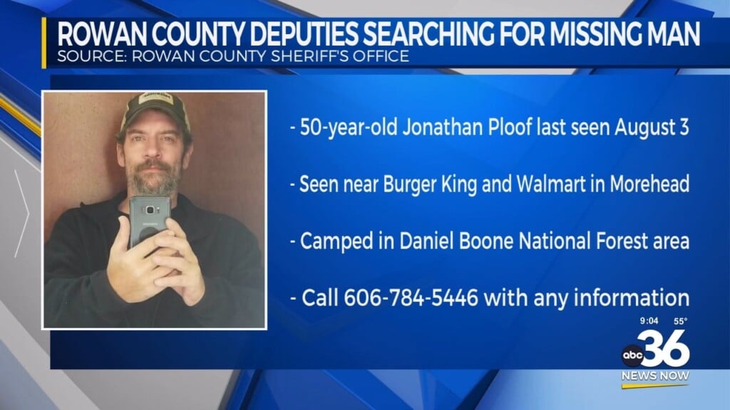 Rowan County Deputies Searching For A Missing Man