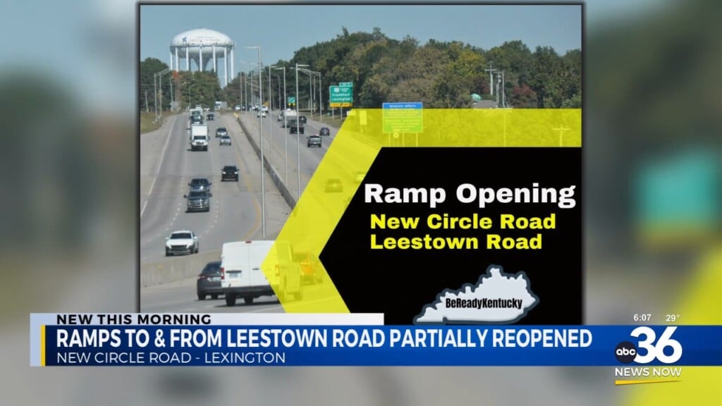 Leestown Road Exit Ramps Partially Reopen