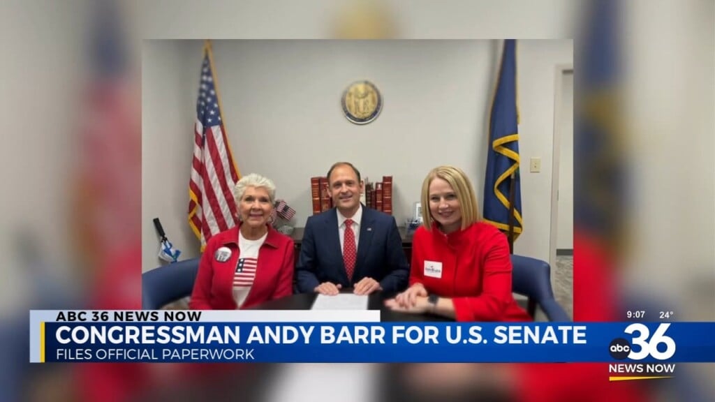 Congressman Andy Barr Signs Official Paperwork For U.s. Senate