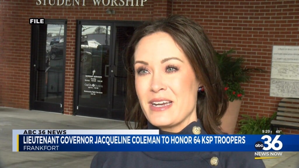 Lieutenant Governor Jacqueline Coleman To Honor 64 Ksp Troopers