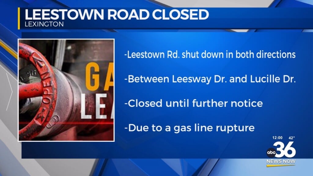Leestown Road Closed In Both Directions