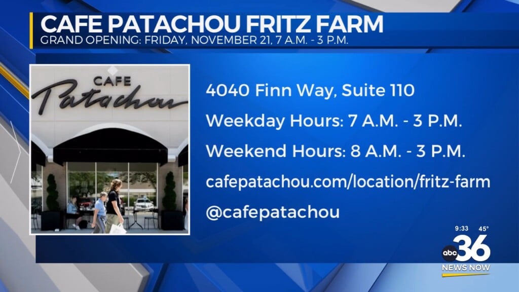 Come Out To The Grand Opening Of Cafe Patachou At Fritz Farm