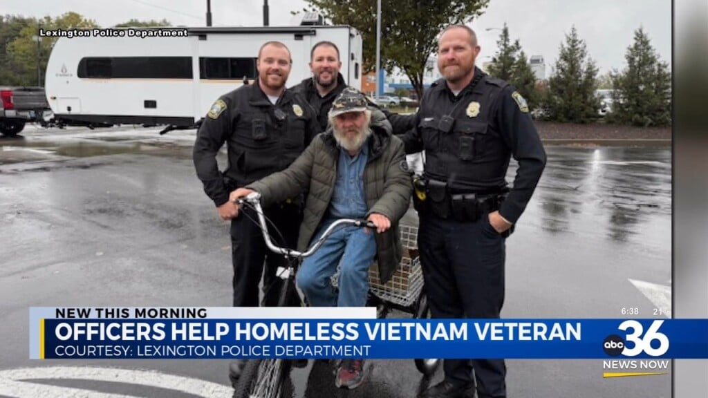 Officers Go Above And Beyond To Help Homeless Vietnam Veteran
