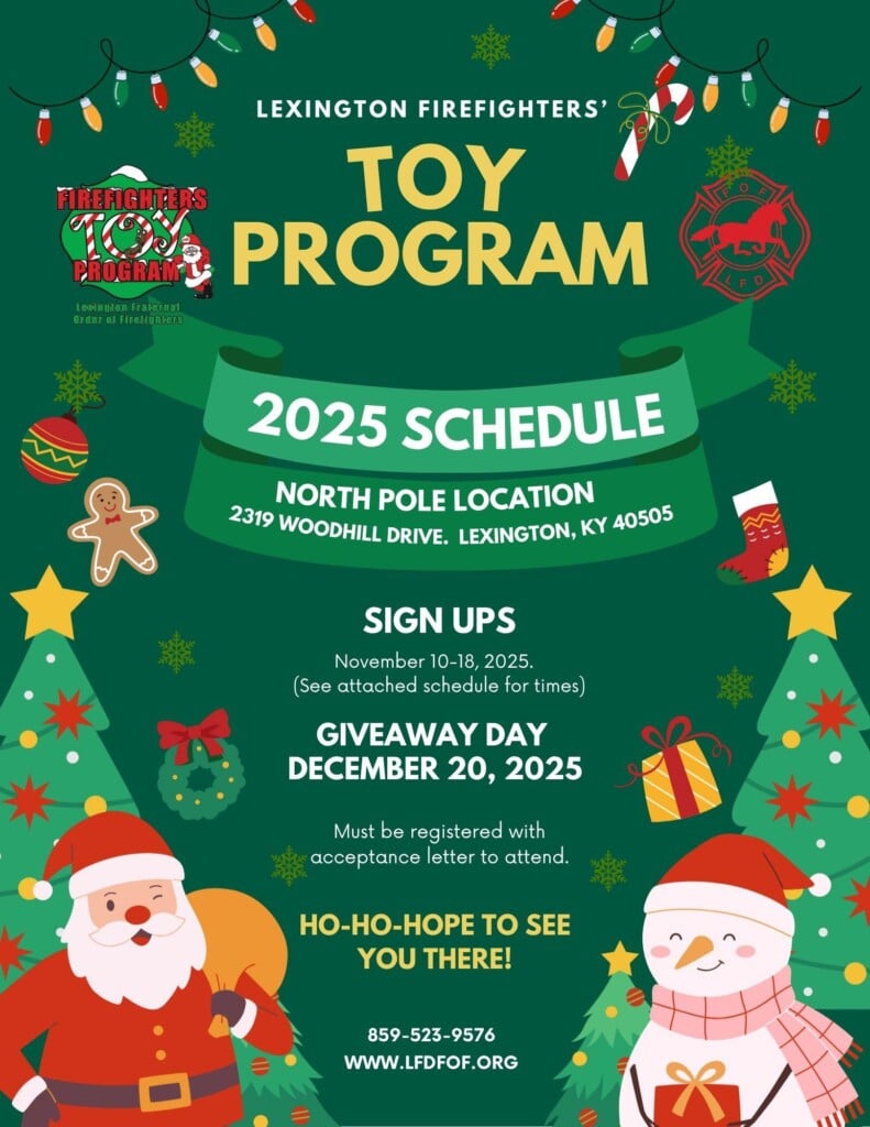 Toy Drive Schedule