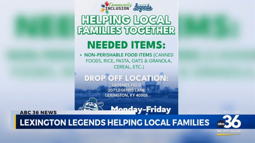 Lexington Legends Helping Local Families