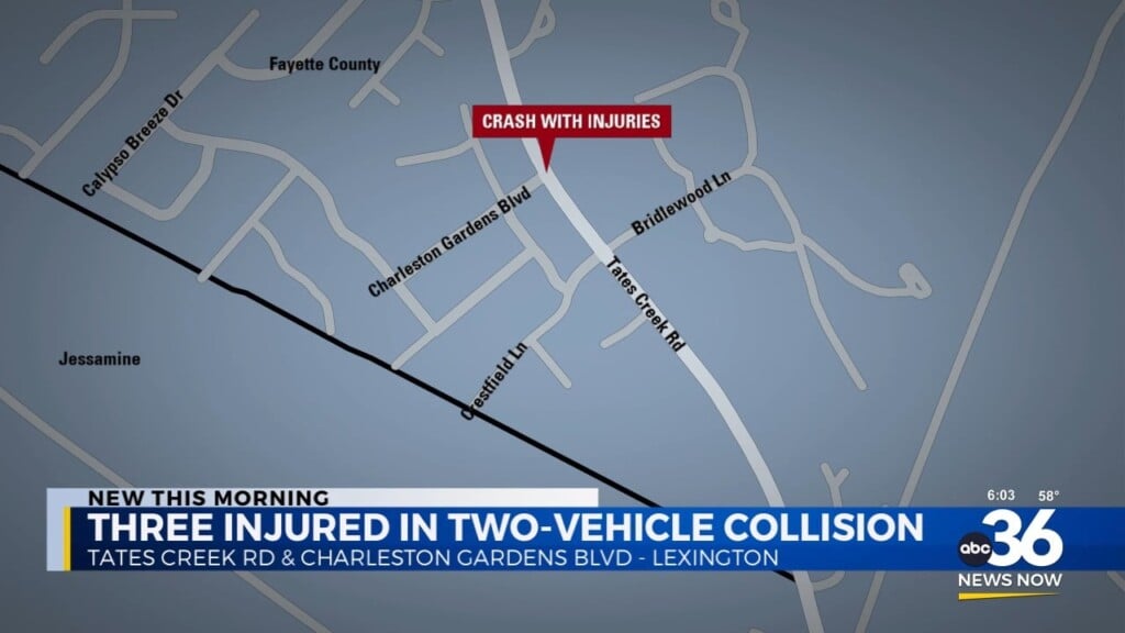 Three People Injured In Two Vehicle Crash